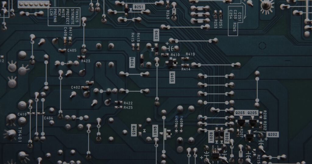 Top View Circuit Board Close Up 1 1